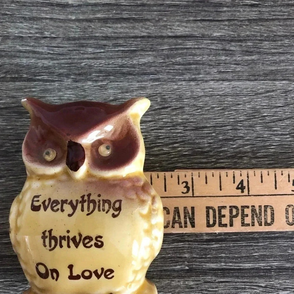 Vtg Ceramic  Owl Pepper Shaker - Picture 10 of 10